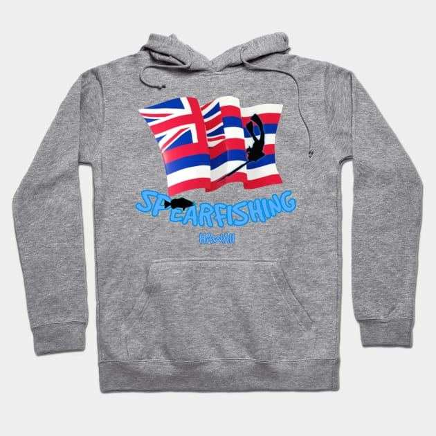 Spearfishing t-shirt designs Hawaii Hoodie by Coreoceanart